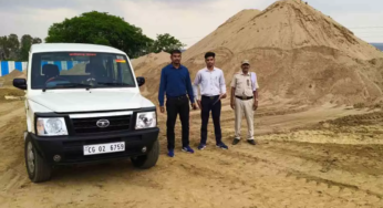 CG : मिक्सर प्लांट संचालक को नोटिस जारी, रेत का अवैध भंडारण जब्त …