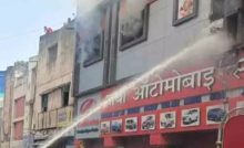 CG : MG रोड के ऑटोमोबाइल शॉप में लगी आग …