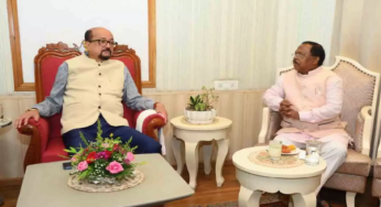 CG : राज्यपाल डेका से कृषि मंत्री नेताम ने की भेंट …