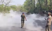 CG : ब्रेक फेल होने से ऑक्सीजन टैंकर पलटा, केशकाल घाट में हड़कंप …