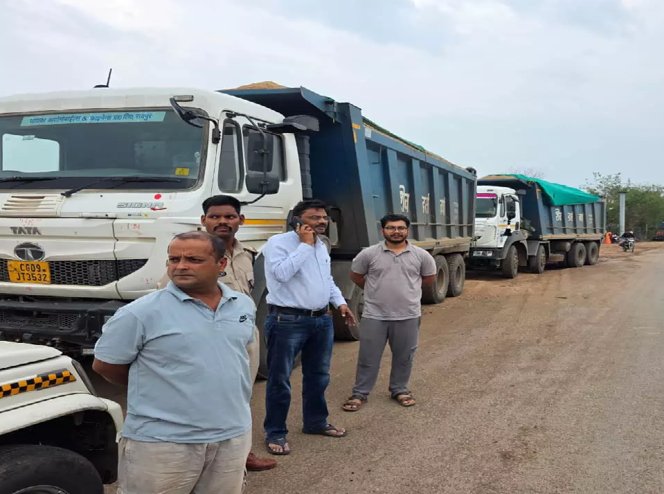 CG : रेत भरे 10 हाइवा जब्त, अवैध परिवहन का भंडाफोड़ …