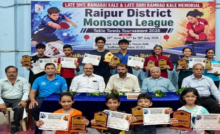 CG : रायपुर जिला मानसून लीग टेबल टेनिस प्रतियोगिता संपन्न, अर्जुन मल्होत्रा और समाया पांडे सहित कई खिलाड़ियों ने जीते खिताब …