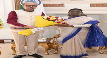CG : राष्ट्रपति द्रौपदी मुर्मु से राज्यपाल रमेन डेका की सौजन्य भेंट …