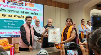 राजनांदगांव : डॉ. आकांक्षा को उत्कृष्ट शिक्षा सम्मान मिला…
