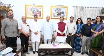 मुख्यमंत्री विष्णुदेव साय से लघु उद्योग भारती के प्रतिनिधिमंडल ने की सौजन्य मुलाकात : 14वें इंडिया इंडस्ट्रियल फेयर की तैयारियों पर हुई चर्चा