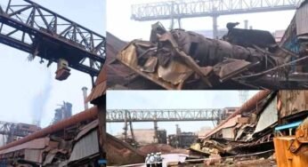 Bhilai Steel Plant में बड़ा हादसा, 50 फीट नीचे गिरा क्रेन का केबिन; ऑपरेटर गंभीर घायल