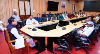 देवभूमि और छत्तीसगढ़ के बीच बढ़ा वैचारिक सेतु:मुख्यमंत्री धामी से मिले छत्तीसगढ़ के मीडिया प्रतिनिधि