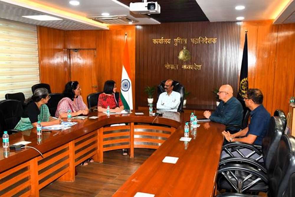 डीजीपी कैलाश मकवाणा से यूएन विमेन इंडिया की कंट्री रिप्रेजेंटिव शोको इशिकावा ने की सौजन्‍य भेंट