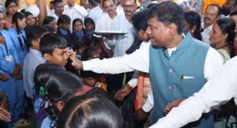 भानपुरी में हर्षोल्लास के साथ मनाया गया शाला प्रवेश उत्सव
