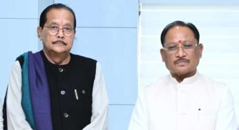 मुख्यमंत्री विष्णु देव साय से झारखंड के वित्त मंत्री राधाकृष्ण किशोर ने की सौजन्य भेंट