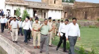 अपर मुख्य सचिव शुक्ला और संभाग आयुक्त शर्मा ने किया स्थल निरीक्षण