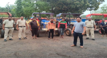 CG : धमतरी में अवैध रेत परिवहन पर खनिज विभाग की कार्रवाई, 8 ट्रैक्टर जब्त …