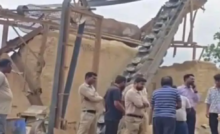 CG : पत्थरों और चट्टानों को तोड़ने वाली क्रेशर मशीन सील …