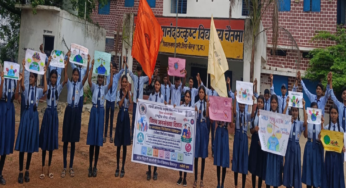 CG : चैतमा के नौनिहालों ने नुक्कड़ नाटक और मानव श्रृंखला से दिया जनसंख्या स्थिरीकरण का संदेश …