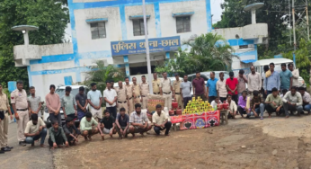 CG : जुए फड़ पर पुलिस की दबिश, 33 जुआरी गिरफ्तार …
