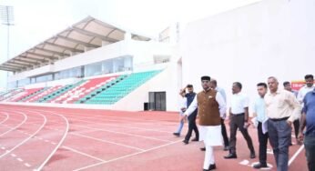 महिला एशियन चैंपियनशिप की तैयारियों को लेकर मंत्री सारंग नाथुबरखेड़ा अंतरराष्ट्रीय स्पोर्ट्स कॉम्पलेक्स का किया निरीक्षण