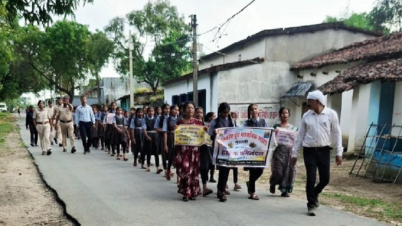 CG : नशामुक्त भारत अभियान के तहत मुढाली में निकली नशामुक्ति रैली…