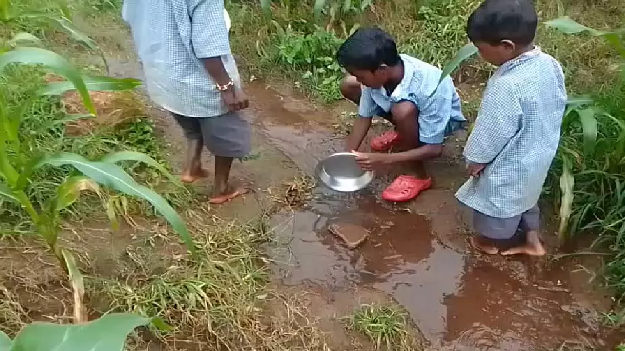 CG : मासूमों की सेहत से खिलवाड़, स्कूल का हैंडपंप खराब बच्चे पी रहे गंदा पानी …