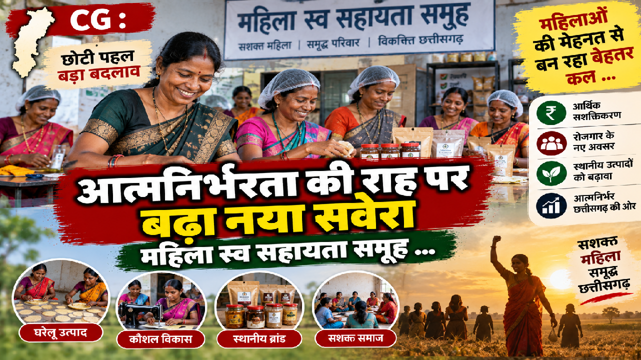 CG : आत्मनिर्भरता की राह पर बढ़ा नया सवेरा महिला स्व सहायता समूह …