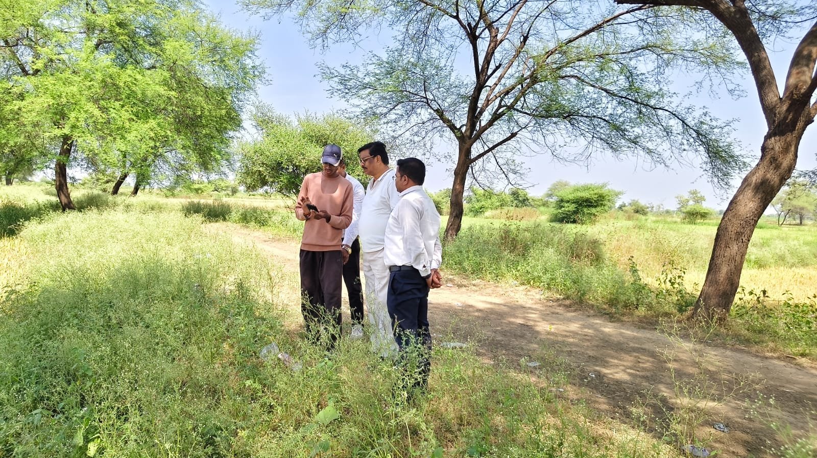 राजनांदगांव : अपर कलेक्टर मारकण्डेय ने पॉलीगॉन सर्वे कार्य का किया निरीक्षण